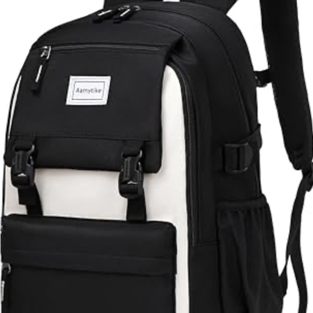 Black and White Backpack Set 050 - Picture 2 of 8